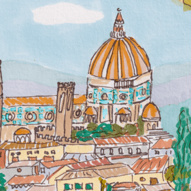 Balade fleurie à Florence 